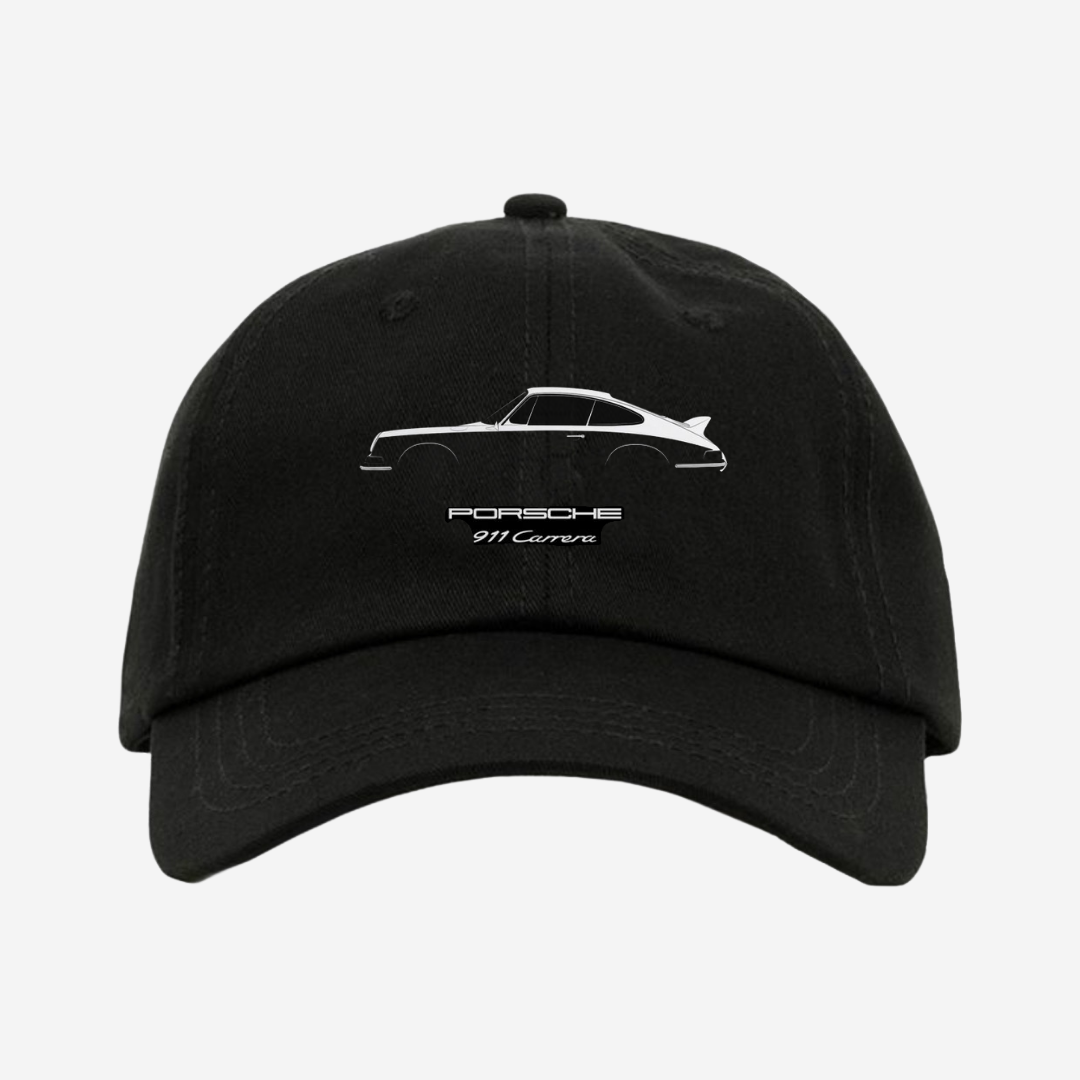 PORSHE DAD HAT -BLACK
