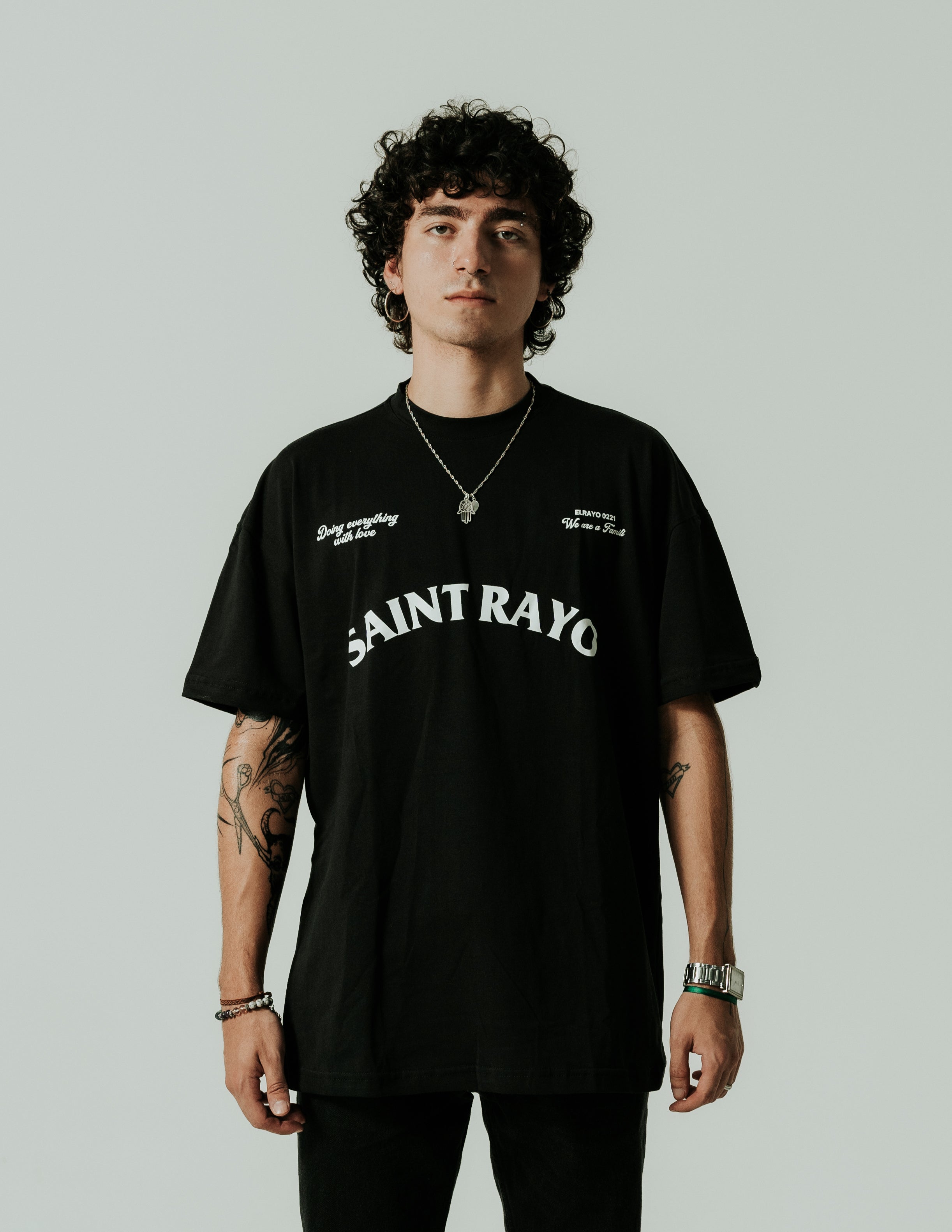 CAMISETA SAINT RAYO BLACK ELRAYO