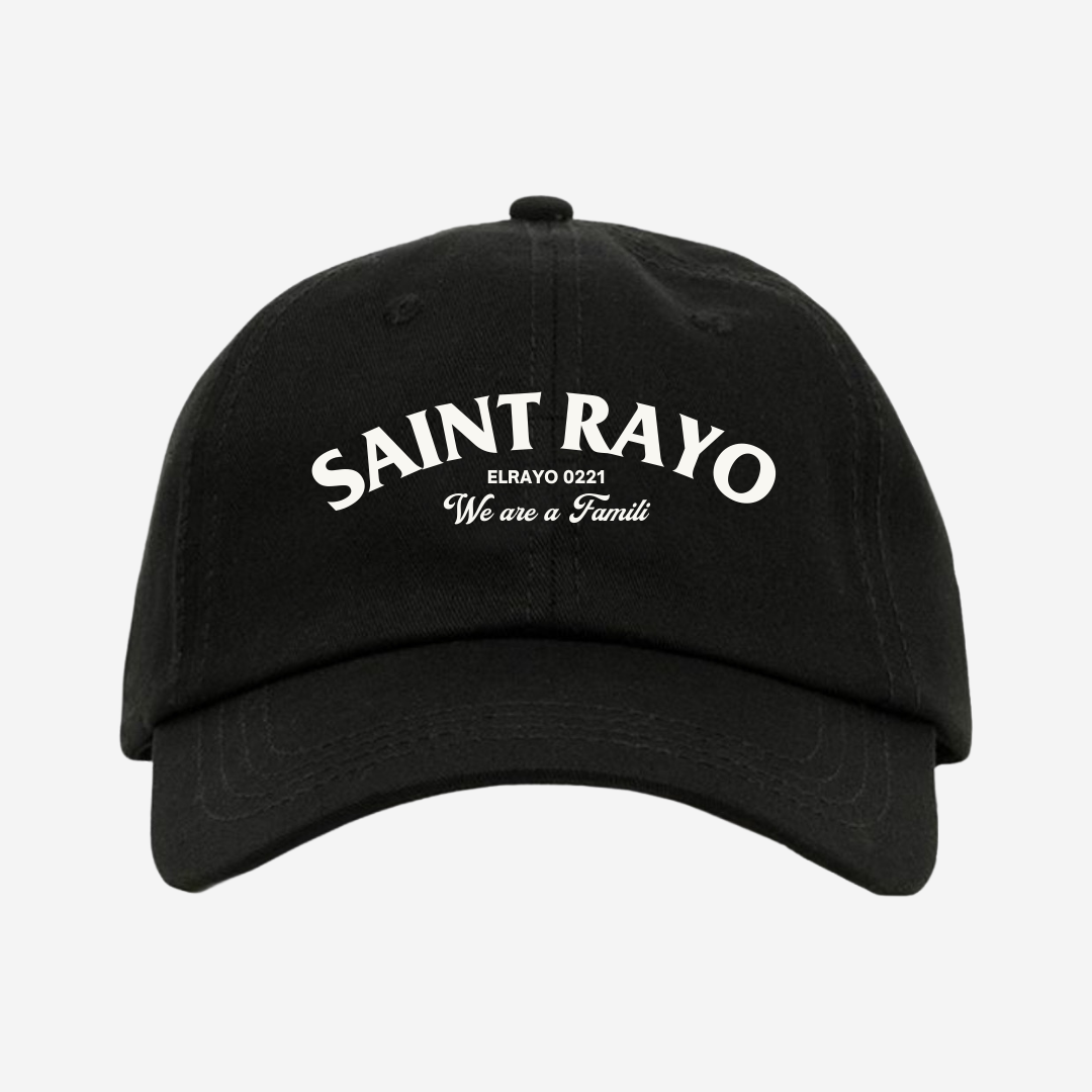 SAINT RAYO DAD HAT -BLACK