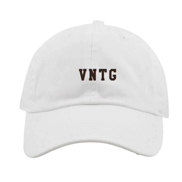 VNTG DAD HAT-WHITE